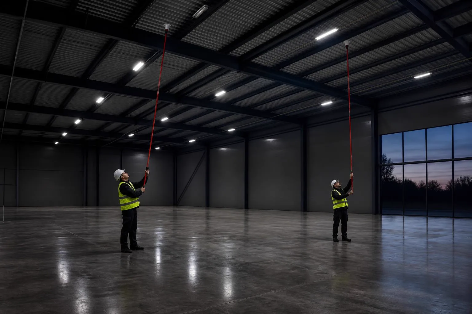 Modern Irish commercial facility showcasing fire and life safety infrastructure